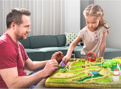 Miniatura 3 de Ambassador Games: Electronic Arcade Mini Golf - Área de juego gigante de 26 x 16.5, campo de mesa de 9 hoyos, 5 obstáculos móviles, adultos y niños
