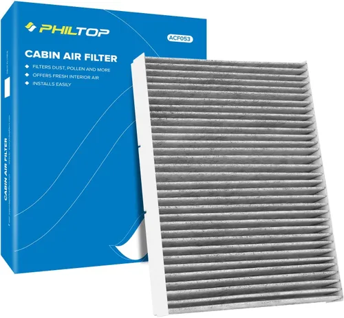 PHILTOP Filtro de aire de cabina, reemplazo para Jetta 1993-2005, Passat 2001-2005, Golf 1993-2006, filtro de cabina Premium ACF053(CF8644A) con