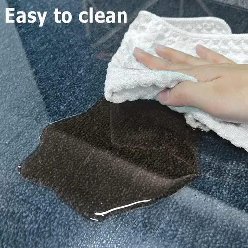 Miniatura 6 de Easly Tapete para silla de 46" x 55" para alfombra - Tapete para silla de oficina - Tapete de piso de vidrio templado para hogar/oficina/alfombra