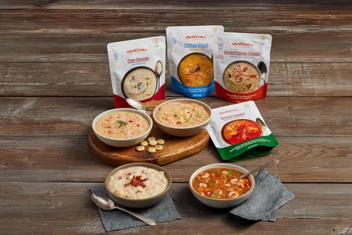 Miniatura 2 de Vital Choice Muestreador de sopa de mariscos – Sopas de mariscos capturadas en la naturaleza, paquete de 4 (9 onzas cada uno), alto en proteínas