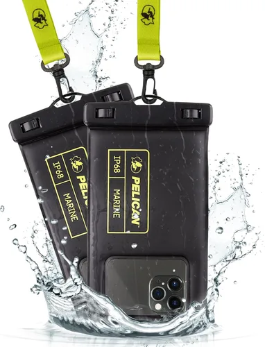 Miniatura 18 de Pelican Marine - Bolsa impermeable para teléfono IP68 con bolsillo de almacenamiento (grande) - Estuche impermeable flotante para teléfono