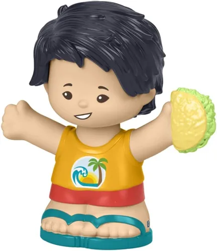 Pieza de repuesto para Fisher-Price Little People Serve It Up Food Truck Playset - GTT73 ~ Figura de niño de repuesto que sostiene un taco ~ Pelo