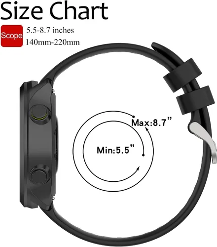 Miniatura 3 de Correa para Garmin Forerunner 55, banda de liberación rápida de repuesto para Garmin Forerunner 158 (sin rastreador, bandas de repuesto solamente)
