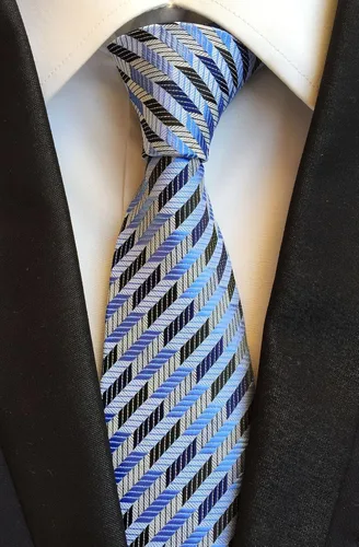 Miniatura 68 de WeiShang Lote de 6 corbatas clásicas de seda para hombre, corbatas tejidas jacquard