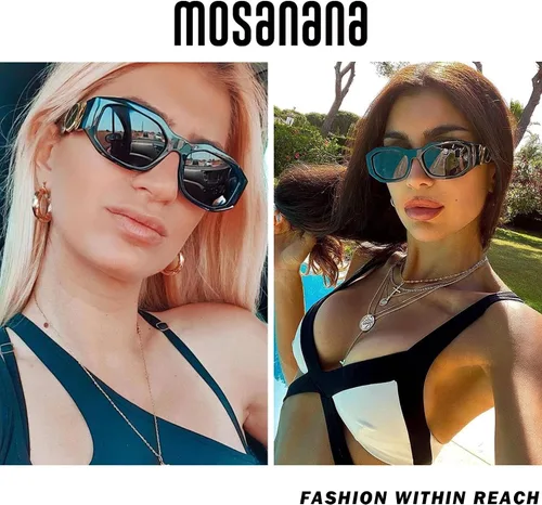 Miniatura 3 de mosanana Gafas de sol rectangulares de moda para mujeres y hombres, modelo TRACER