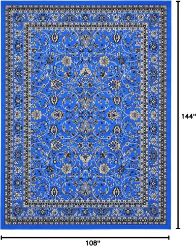 Miniatura 465 de Unique Loom Colección Sialk Hill - Alfombra de área Washington (3 pies 3 pulgadas x 5 pies 3 pulgadas, rectángulo, burdeos/crema)