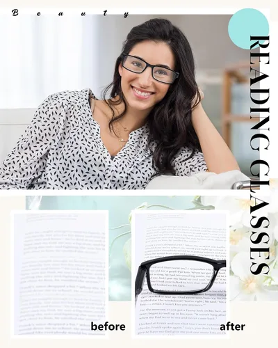 Miniatura 4 de Yexiya Paquete de 24 lentes de lectura tradicionales ajustables a granel, con bisagra de resorte, sin receta para hombres y mujeres