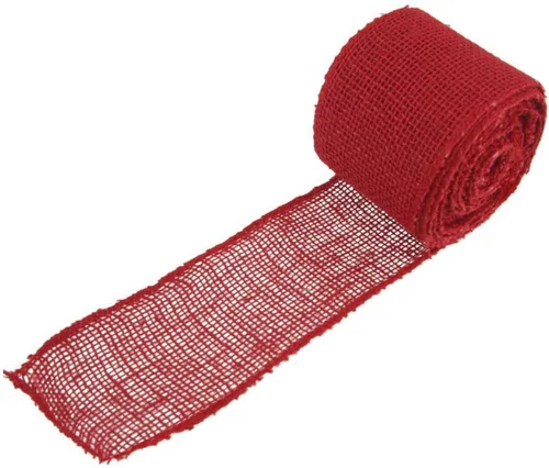 Miniatura 20 de JubileeYarn - Cinta de yute de arpillera para manualidades, 3 pulgadas x 10 yardas, color negro, 1 rollo
