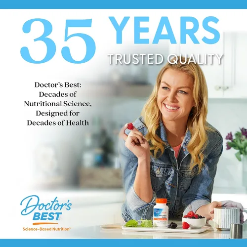 Miniatura 6 de Doctor's Best Suplemento de luteína de 20 mg con zeaxantina - Luteína para los ojos, vitaminas para la salud ocular para hombres y mujeres, apoyo a