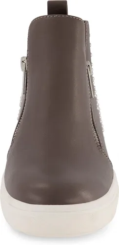 Miniatura 3 de CUSHIONAIRE Hollywood - Tenis de cuña oculta con tachuelas y espuma viscoelástica para mujer, Negro, 1