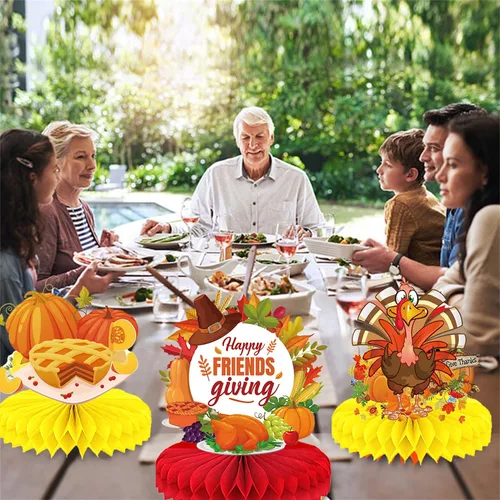 Miniatura 22 de 9 piezas de decoración de centro de mesa de otoño, decoración de mesa para fiesta de otoño, centro de mesa de Acción de Gracias, centro de mesa