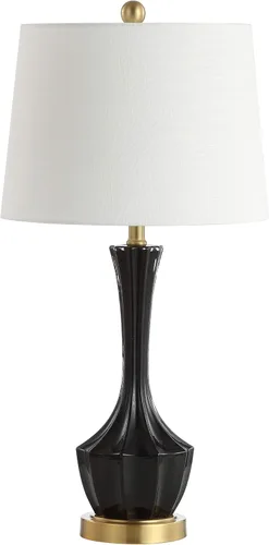 Miniatura 6 de SAFAVIEH Lighting Collection Ronan - Lámpara de mesa moderna y contemporánea de 28 pulgadas para dormitorio, sala de estar, oficina, escritorio