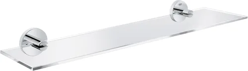 GROHE 40799001 Essentials - Estante de cristal (14.961 in, cromo Starlight)