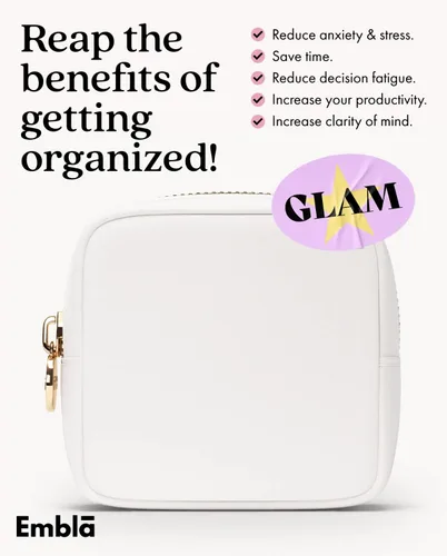 Miniatura 5 de Bolsa de Maquillaje de Viaje Embla Bolsa de Aseo de Viaje, Blanco, Mini, Mini