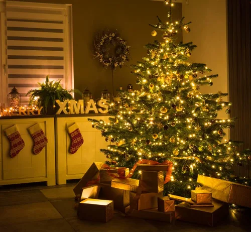 Miniatura 6 de LAMPHOME Cadena de luces navideñas, juego de 100 mini luces incandescentes para uso en interiores y exteriores (Amarillo)