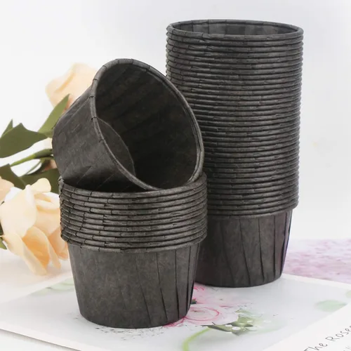 Miniatura 7 de EUSOAR Vasos para hornear, 50 forros para cupcakes de 3.5 onzas, forros para magdalenas de Navidad, envoltorios de cupcakes, papel para magdalenas