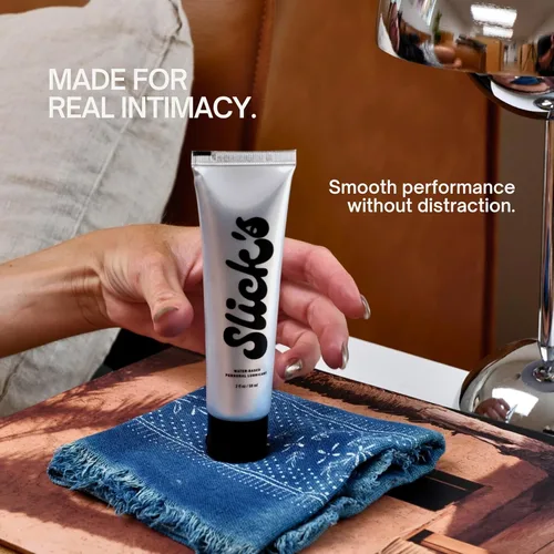 Miniatura 5 de Slick’s for All - Lubricante a base de agua, lubricante personal hipoalergénico y limpio, sin manchas, inodoro, lubricante sexual para privacidad