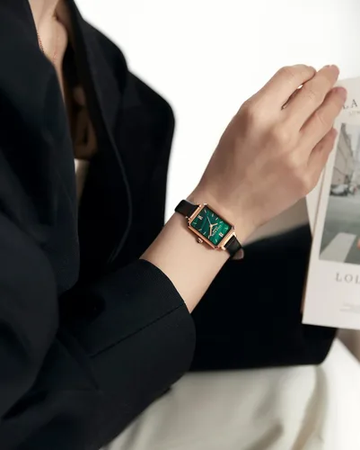 Miniatura 6 de Lola Rose Dainty Women's Wrist Watch Green Malachite Dial, Wrapped by Stylish Gift Box, Elegant Present for Ladies and Loved Ones