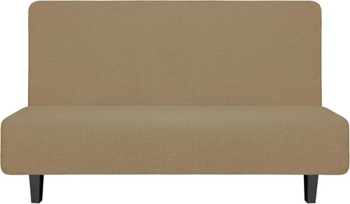 Miniatura 11 de Easy-Going - Funda elástica para futón, cubierta para sofá cama sin brazos, protector de muebles sin reposabrazos con parte inferior elástica