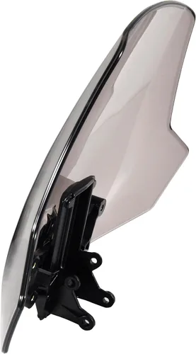 Miniatura 9 de Parabrisas ajustable para todos los modelos Can-Am Ryker, frontal oscuro tintado, a prueba de polvo, duradero, con revestimiento duro, protector
