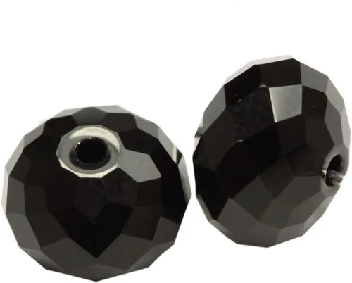 Miniatura 104 de 50 cuentas de cristal Adabele austriaco de 0.394 pulgadas facetadas sueltas Rondelle Siam rojo espaciador compatible con cristales de Swarovski 5040