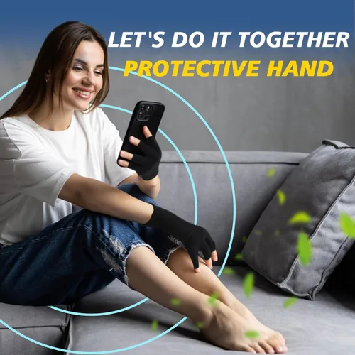 Miniatura 6 de Guantes de trabajo ligeros para hombres y mujeres con medio dedo, transpirables, sin dedos, para construcción, nailon, fitness, ciclismo, motocicleta