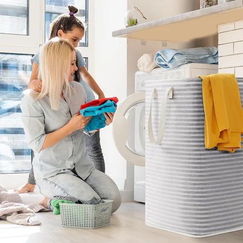 Miniatura 7 de Lifewit Cesta de Ropa Sucia Grande Plegable, Cesta de Ropa Sucia Independiente Impermeable con Asas de Fácil Transporte para Almacenamiento de Ropa