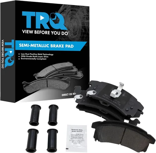 Miniatura 197 de TRQ Pastillas de freno delanteras semi metálicas compatibles con Ford Expedition 2018-2021 F-150 2018-2020 Lincoln Navigator 2018-2022