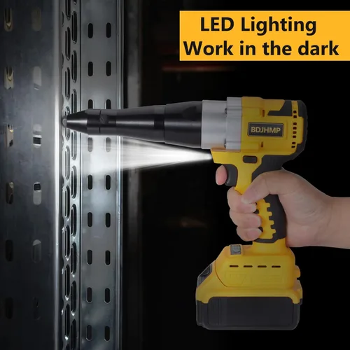 Miniatura 4 de Pistola de Remaches Inalámbrica para Batería Dewalt 20V Max (Sin Batería), Pistola de Remaches Automática Eléctrica sin Escobillas, Motor sin