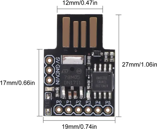 Miniatura 6 de ACEIRMC 6pcs Digispark Kickstarter Attiny85 General Micro USB Development Board para Arduino