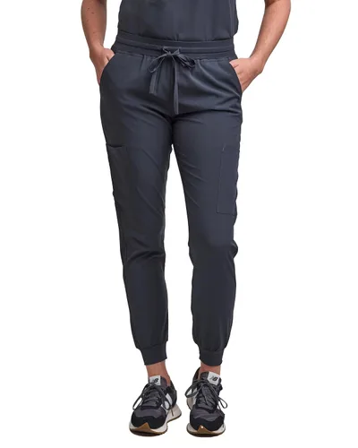 Miniatura 28 de Green Town Conjunto de ropa quirúrgica para mujer, pantalón deportivo y parte superior con cuello en V, 5 bolsillos, cintura de yoga, uniforme