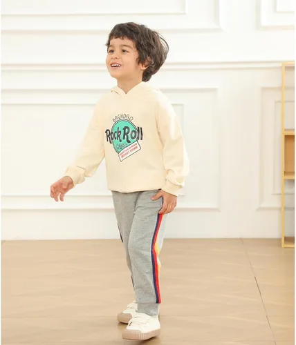 Miniatura 3 de GFQLONG Paquete de 3 pantalones deportivos elásticos con cordón para bebé, de algodón, dinosaurio, con bolsillos
