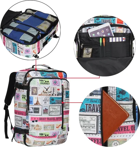 Miniatura 4 de Hynes Eagle Bolsa de mano de 38 L aprobado para vuelos bolsa de fin de semana