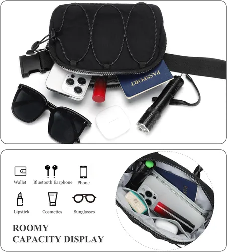 Miniatura 4 de MAXTOP Bolsos cruzados pequeños para mujer, riñonera con correa ajustable