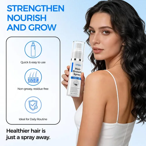 Miniatura 9 de Spray para el crecimiento del cabello para un cabello más grueso y largo, aceite de batana y extracto de thuja, suero para el cuero cabelludo