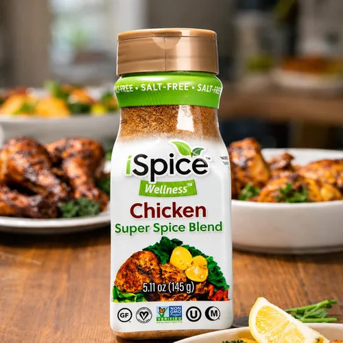 Miniatura 7 de iSpice - Sin sal Sin azúcar Mezcla de especias súper saludable 100% libre de grasa pura para pollo Todo natural Listo para usar tal cual
