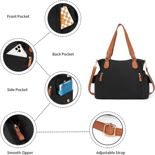 Miniatura 3 de Bolsas de mano para mujer, bolsas hobo para mujer, bolso de mano, enfermera, mini bolsa de mano con bolsillos, bolso pequeño de hombro, bolso
