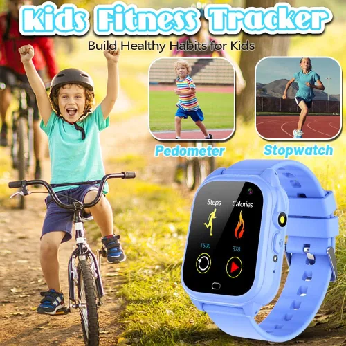 Miniatura 6 de Reloj inteligente impermeable para niños y niñas de 3 a 12 años, juguetes de aprendizaje con 26 juegos, cámara, video, pantalla táctil, reproductor