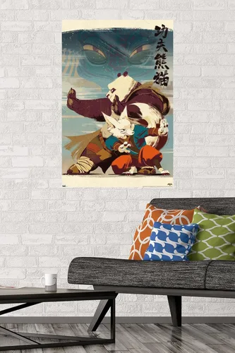 Miniatura 2 de Trends International Kung Fu Panda 4 - Póster de pared, 34 pulgadas de largo x 22.4 pulgadas, versión sin marco