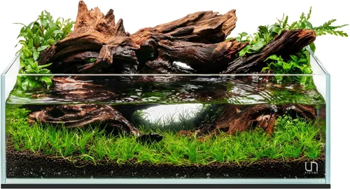 Miniatura 41 de UNS Acuario Ultra Claro Sin Borde - 25.6GAL 97.2L - 23.62x14.17x17.71 60x36x45 CM, Grosor de Vidrio de 6mm, Incluye Alfombrilla Nivelante
