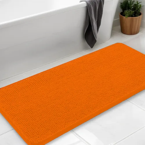 Miniatura 7 de Alfombras de baño en forma de U, alfombras de baño de felpilla súper absorbentes y respaldo antideslizante de PVC fuerte para inodoros, lavables a