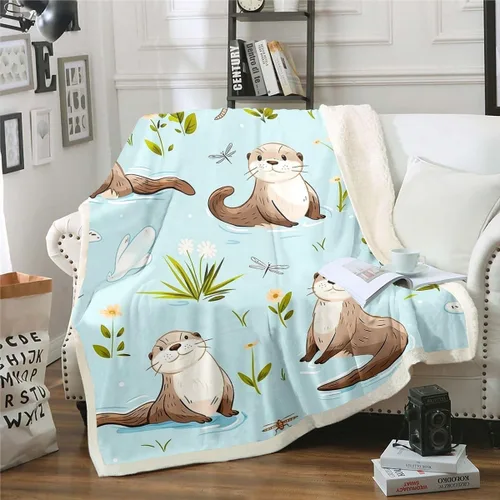 Miniatura 22 de Manta de olas oceánicas para cama, silla, retro, brújula, velero, manta náutica para decoración de dormitorio de niños, manta de vellón marino