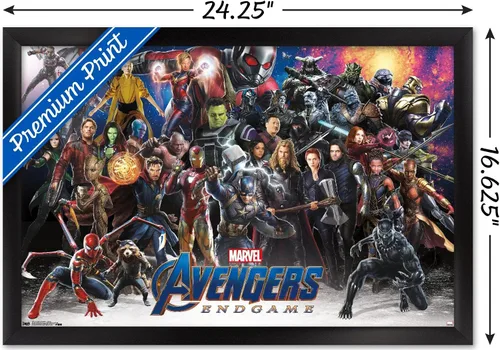 Miniatura 3 de Trends International Marvel Cinematic Universe - Avengers - Endgame - Póster de pared de alineación, 14.725 x 22.375 pulgadas, versión enmarcada