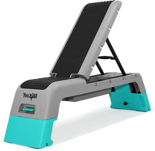 Yes4All - Banca multifuncional para aeróbicos - Estación de fitness versátil, banco de pesas, step aeróbico, caja de pliometría para entrenamientos