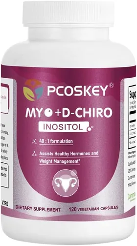 Myo-Inositol & D-Chiro Inositol Capsules for Women, 120 Count