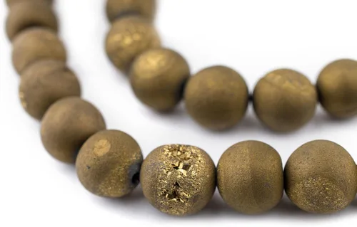 Miniatura 188 de The Bead Chest Cuentas de Jade Blanco Mate Redondas (8mm): Piedra Preciosa Orgánica Redonda Esférica de Energía con Poder de Sanación para Hacer