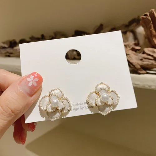 Miniatura 6 de H&Z - Aretes de aguja de plata 926 con diseño de flor de perla, estilo vintage, estilo barroco, boda, regalo de cumpleaños para mujer