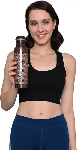 Miniatura 6 de Botella de cobre Premium Retro Finish, 32.1 fl oz (32.12 Fl Oz) Capacidad para Beneficios de Salud Ayurveda