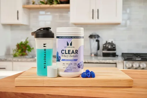 Miniatura 4 de Myprotein Polvo de Proteína Aislada de Suero Claro, 20 Porciones (0.5kg) Sabor Frambuesa Azul, 20g de Proteína por Porción, Mezcla de Bebida