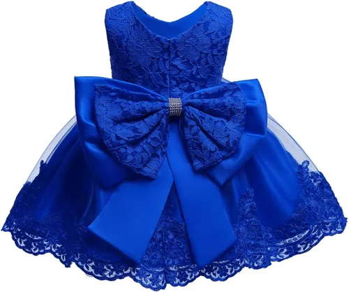 Miniatura 2 de KISSOURBABY Vestidos de bautismo bordados para niñas pequeñas, vestido de bautizo, para ocasiones especiales, para bebé niña con tocado